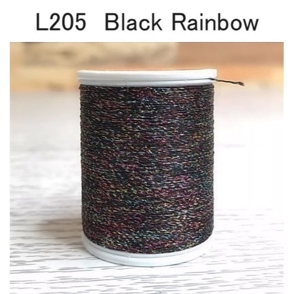 ジャストエース LAME THREAD(ラメスレッド)(L205 Black Rainbow)